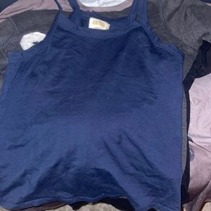 dark blue tank top
